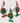 ADDOBBO ELFO 3 ASSORTITI VERDE E ROSSO H 30 3PZ