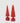 DECORO PINO TWIST ROSSO H 35