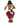 STATUA BUSTO CANE CON CAPPELLO MARRONE