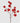 DECORO PALLE MIX RAMO 12 SFERE COLORE ROSSO H 53